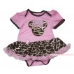 Light Pink Baby Bodysuit Giraffe Light Pink Pettiskirt & Giraffe Minnie Print JS4573